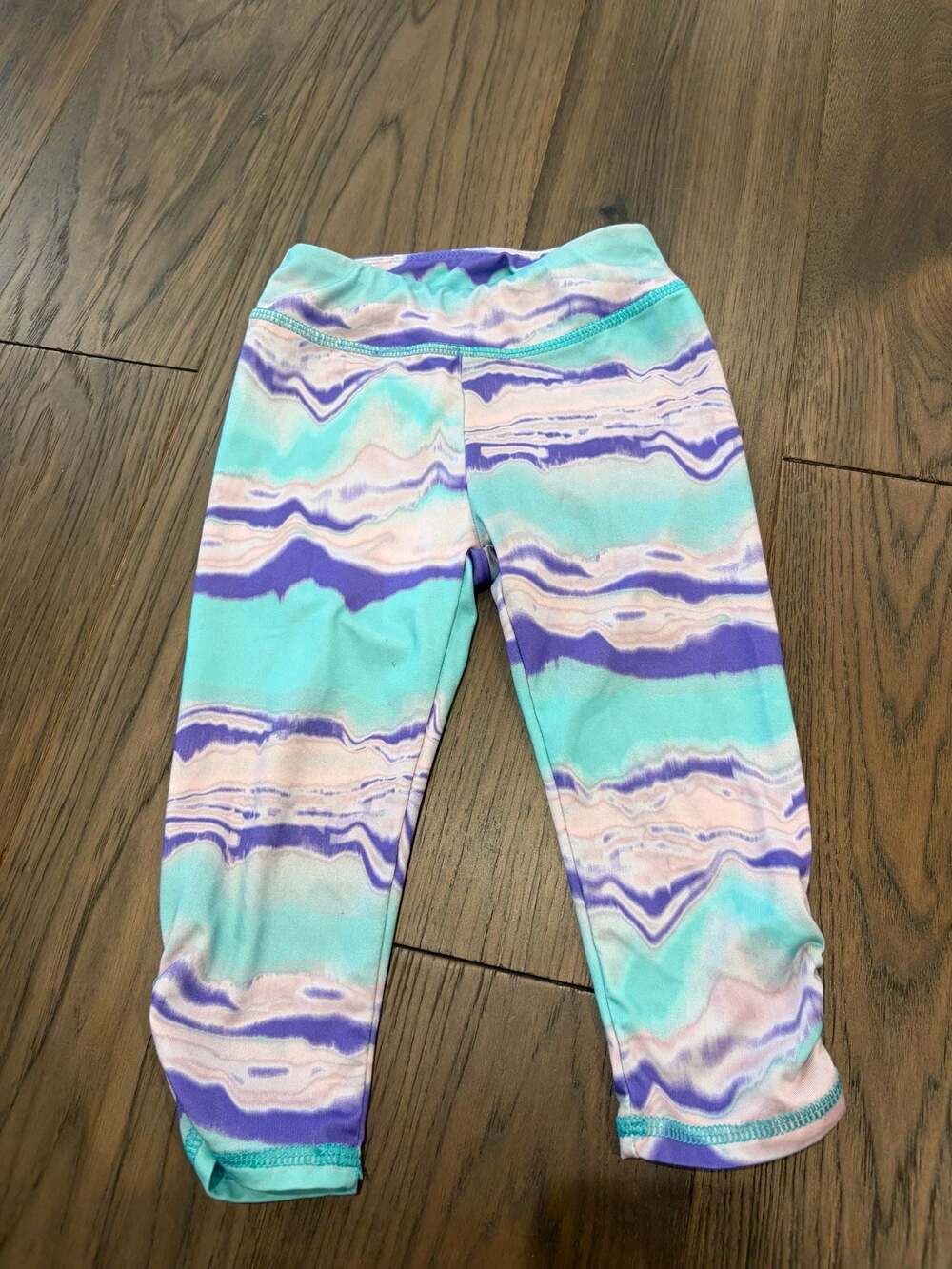 Layer 8 Girls Performance Leggings Size 4 Tie Dye